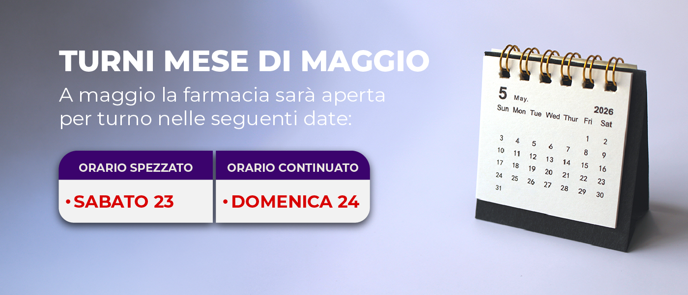 turni maggio 2026